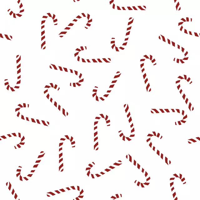 Bankauflage Nordic Christmas Candy Cane