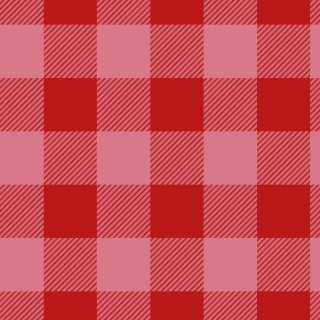 Kissen Picnic Karo Rosarot Groß