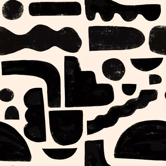 Tischdecke Bold Beige Shapes