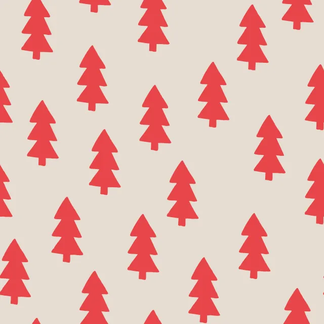 Kissen Mistletoe Tanne Beige Rot