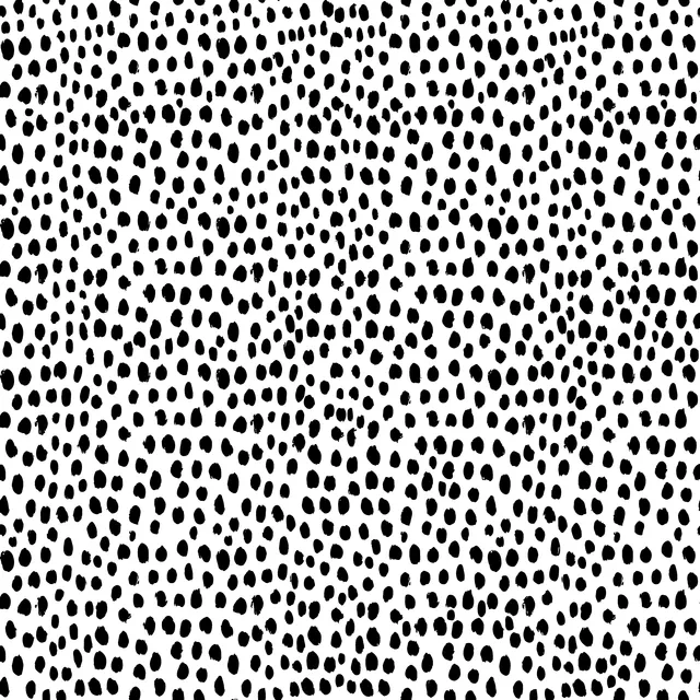 Tischläufer Dots Black White