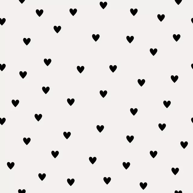 Kissen Valentin Mini Herzen Schwarz