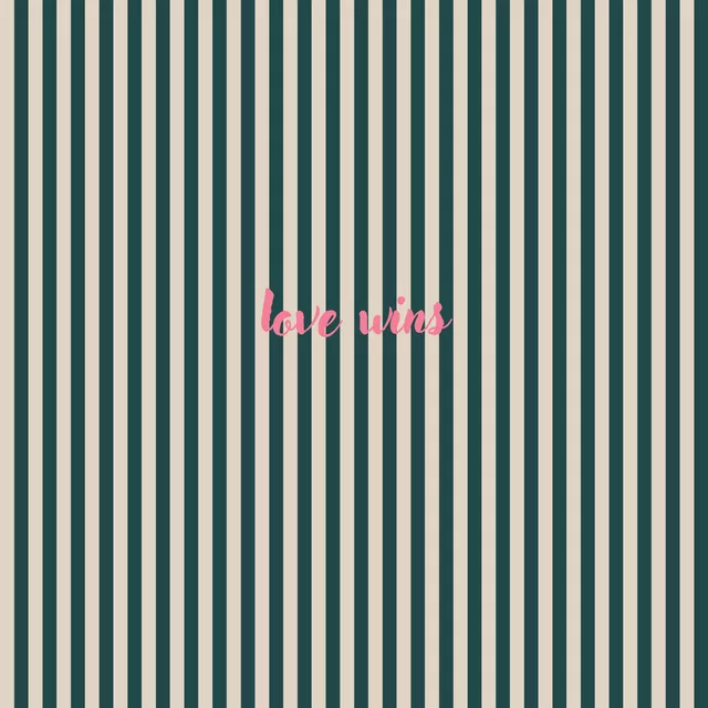 Kissen Love STRIPES Grün