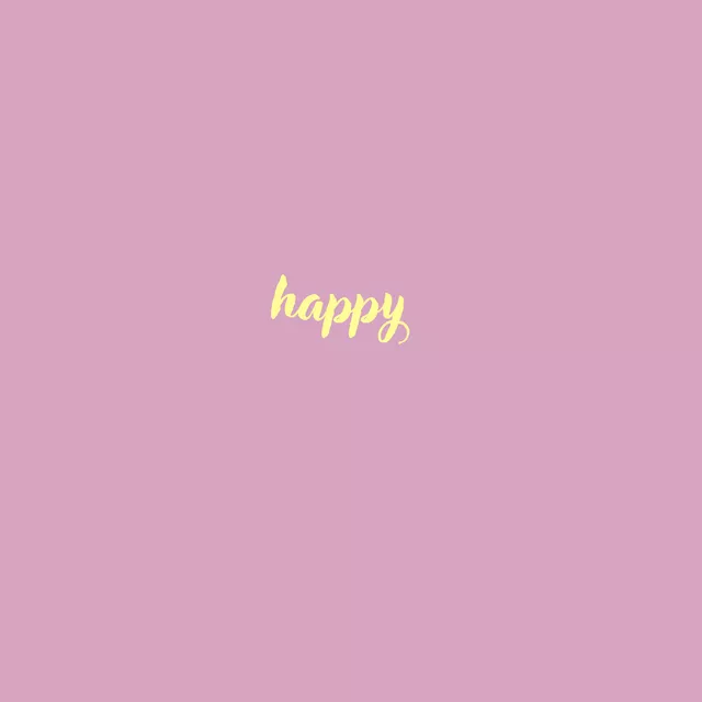 Kissen Happy Lila