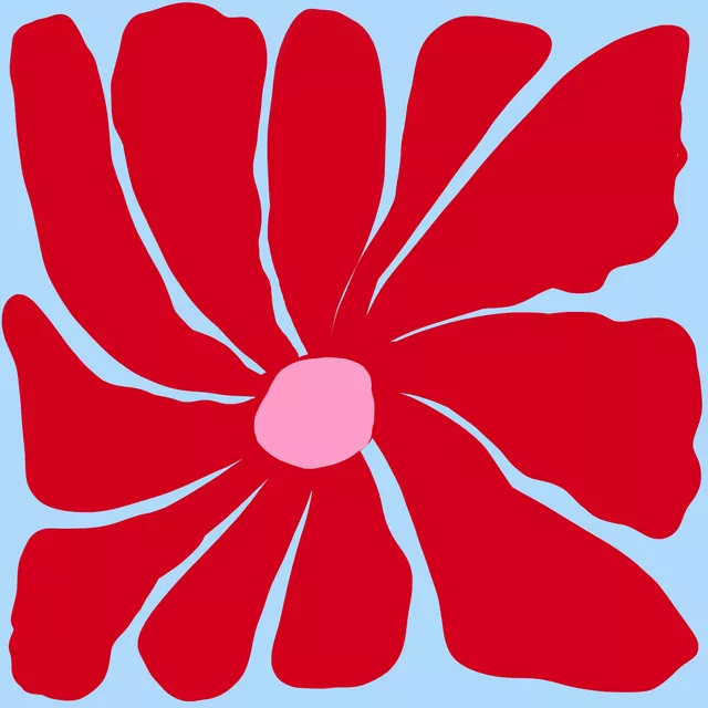 Sitzkissen Retro Blumen NO2