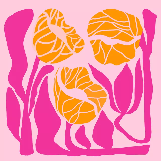 Geschirrtücher Pinke Blumenwelt II