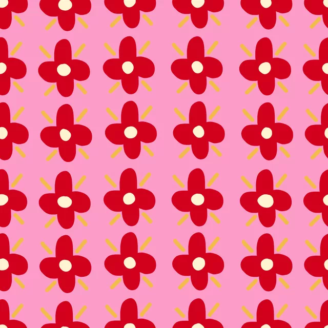 Tischdecke Retro Blume NO4