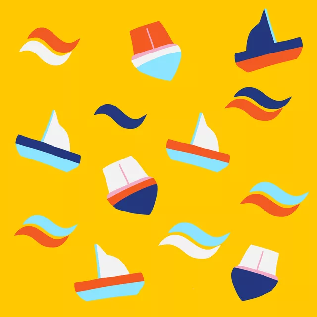 Bettwäsche Segelboote auf dem Mittelmeer