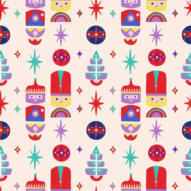 Servietten Bunte moderne Weihnachten