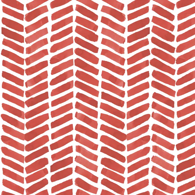 Tischset Chevron Aquarell Erdbeer Rot