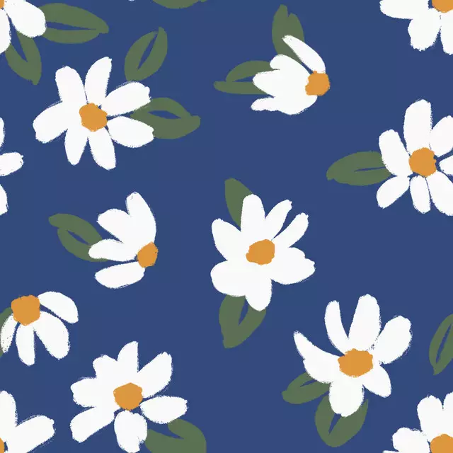 Bettwäsche Daisy Dark Blue