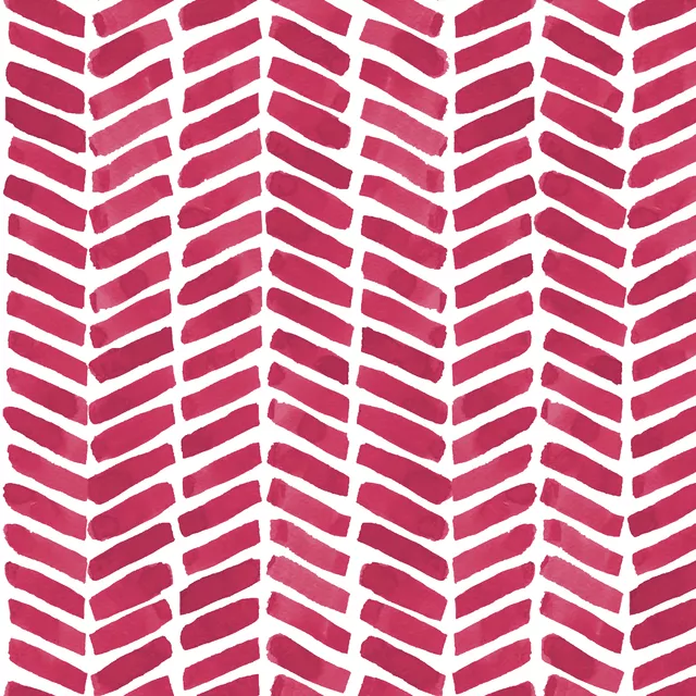 Kissen Chevron Aquarell Viva Magenta