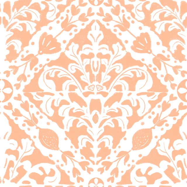 Ornament Fliesen Peach Fuzz