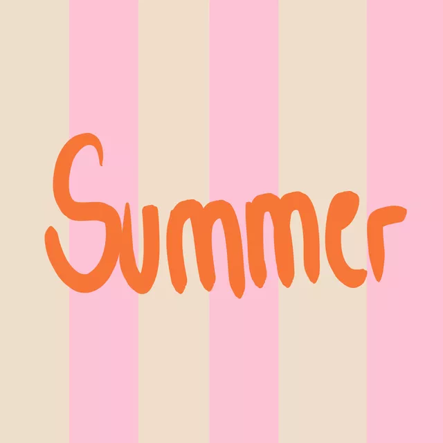 Tischset Summer retro stripes