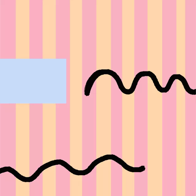 Kissen Stripes rose geo