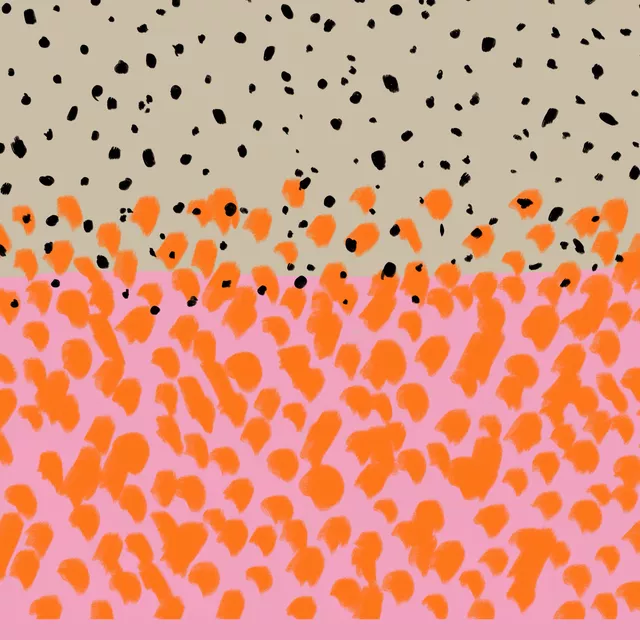 Kissen Dots orange lover