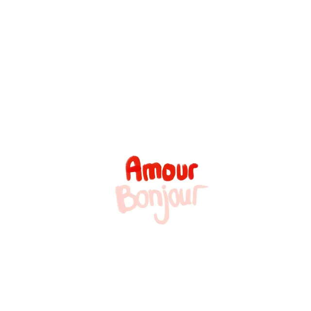 Kissen Amour Bonjour