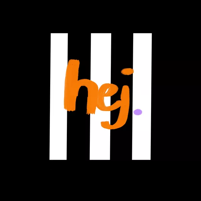 Kissen hej black stripes