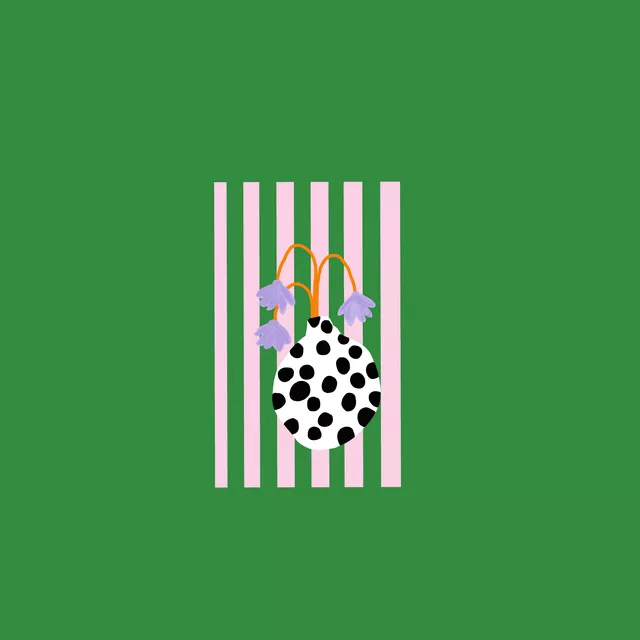 Kissen VasenLiebe dots and stripes