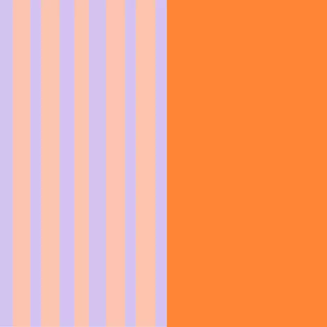 Kissen Orange lila Streifen Soft