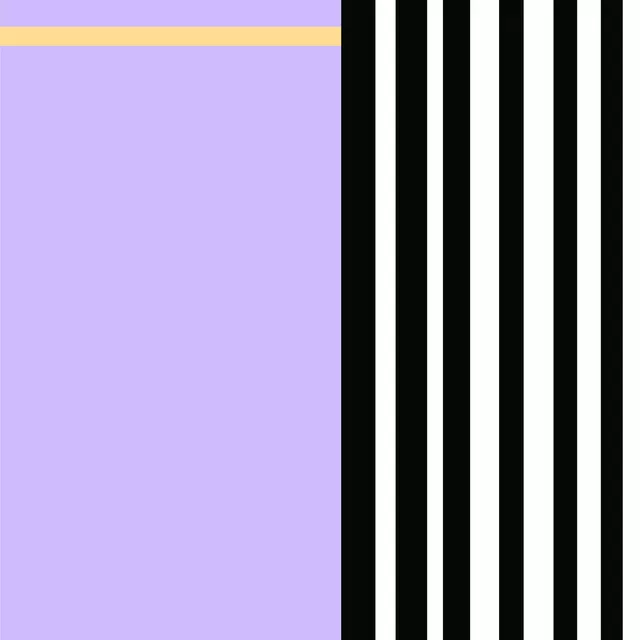Kissen Stripes lila schwarz weiss