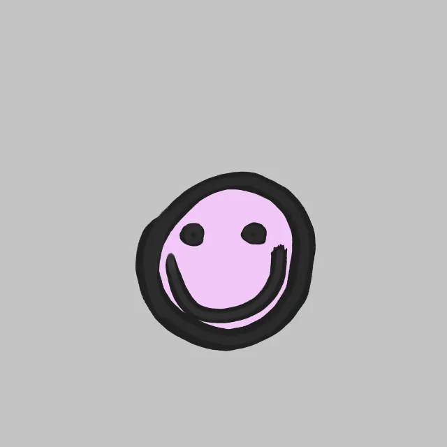 Kissen Smiley Lila soft