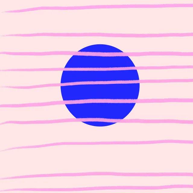 Kissen Blue Sun