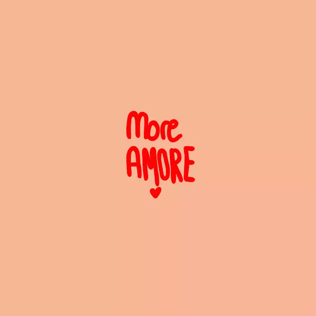 Kissen More Amore rot