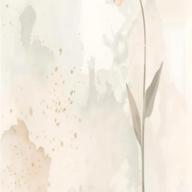 Sitzkissen Beige Blossom