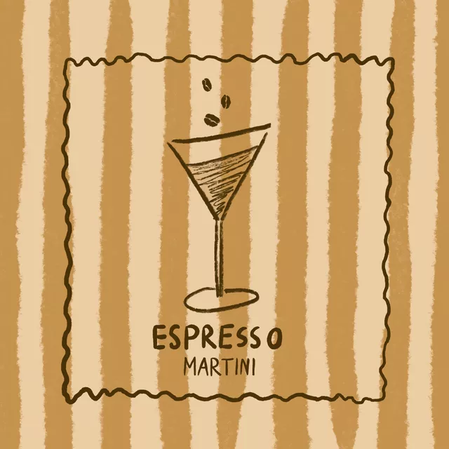 Servietten Espresso Martini