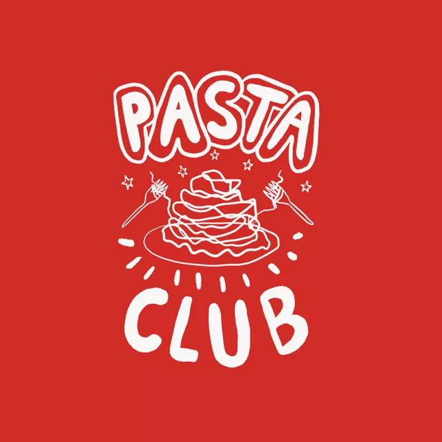 Servietten Pasta Club Rot