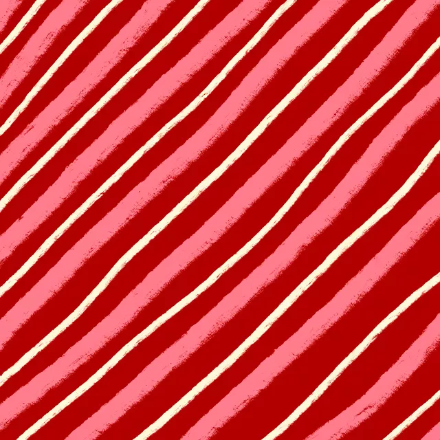 Bankauflage Streifen rosa & rot schräg