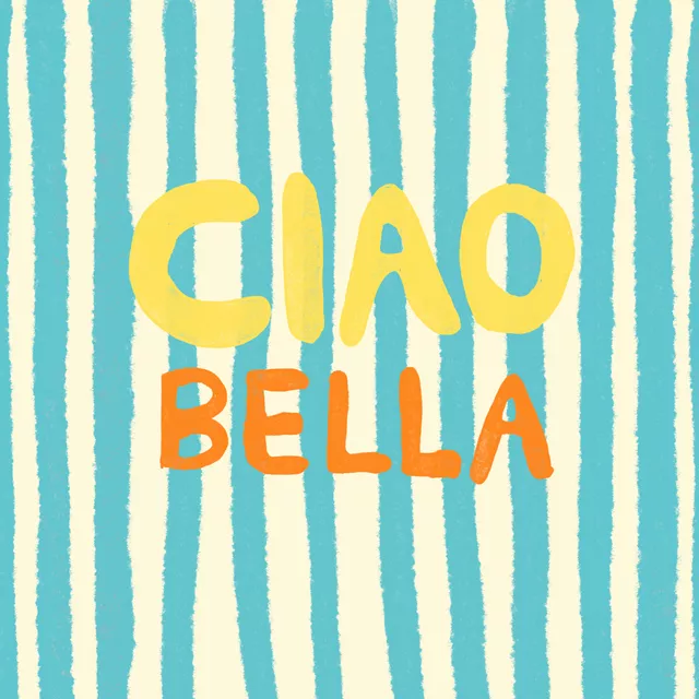 Servietten Ciao Bella Hellblau