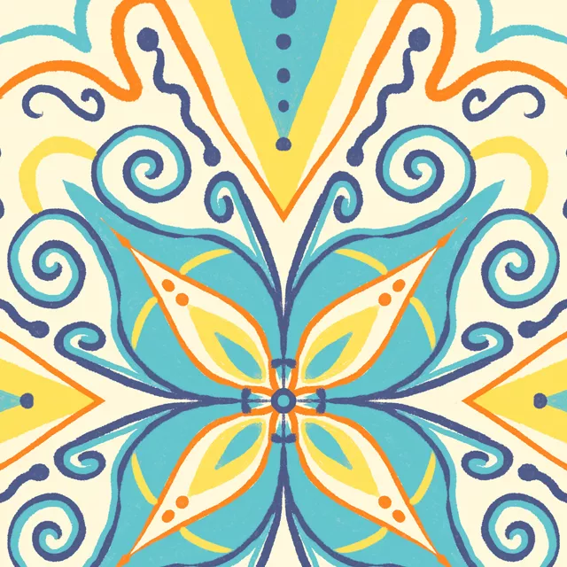 Bankauflage Sommer-Mandala