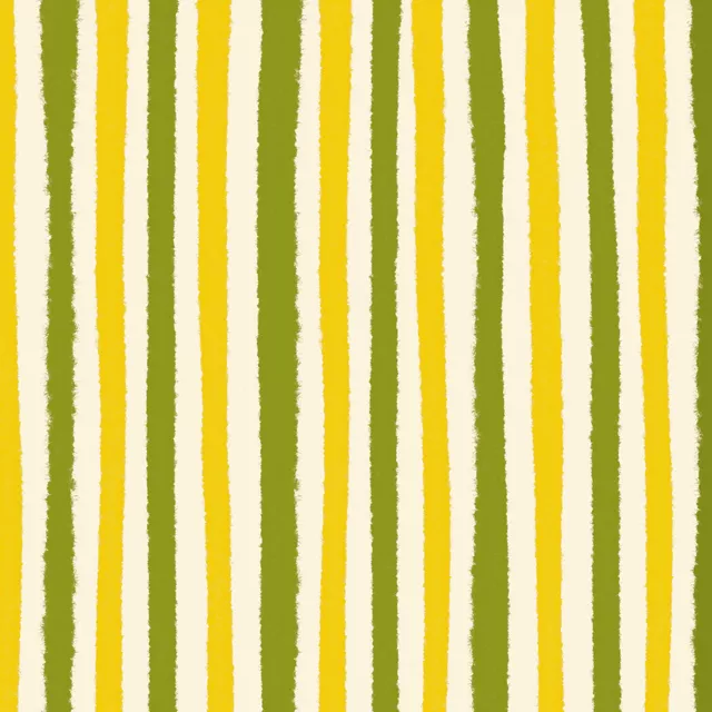 Kissen Streifen Olive & Zitrone