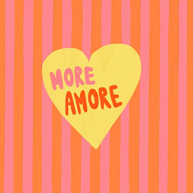 Tischdecke More Amore gestreift