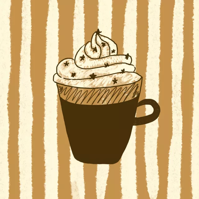 Geschirrtücher Kaffee mit Sahne