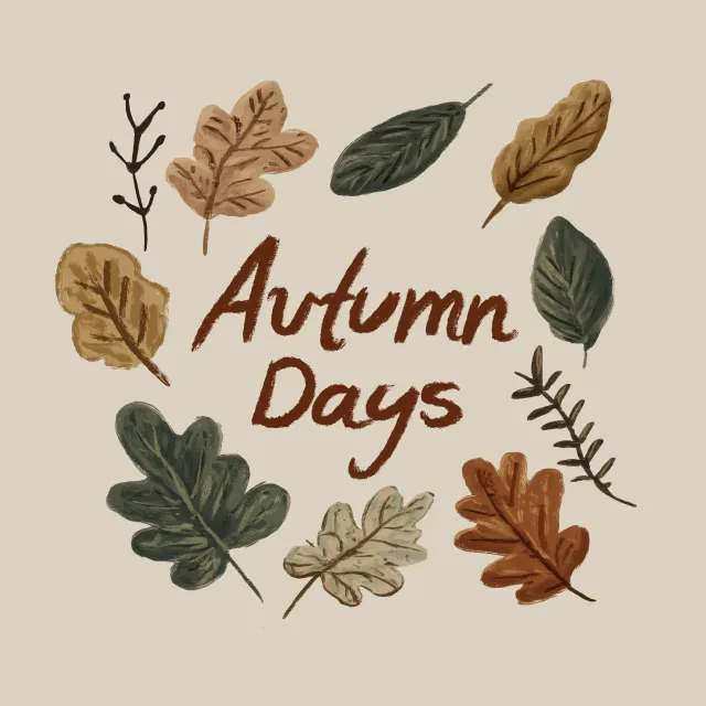 Sitzkissen Autumn Days Blätter