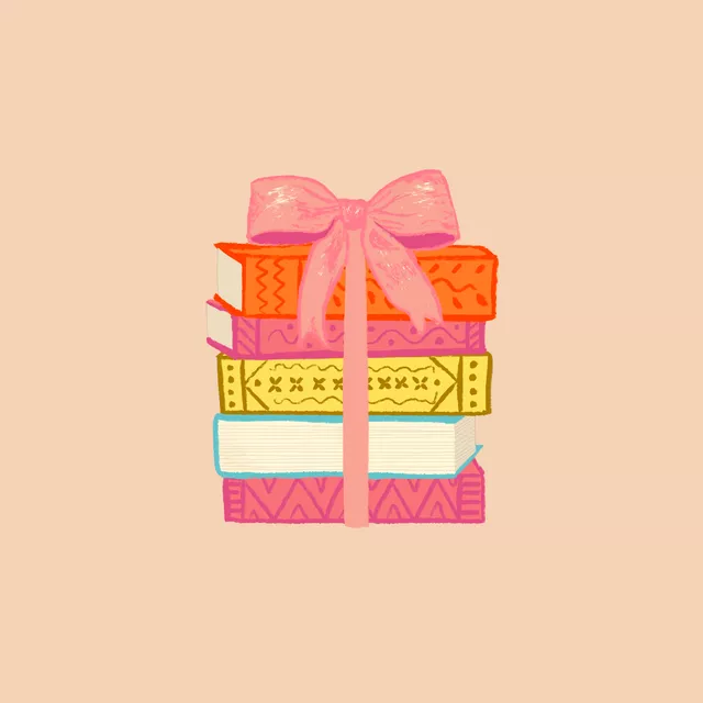 Kissen Books with bow