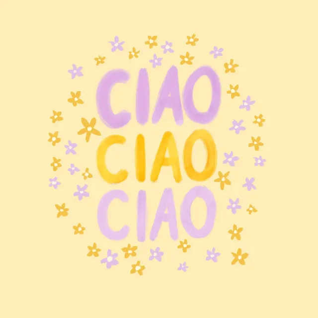Kissen Ciao Ciao Ciao