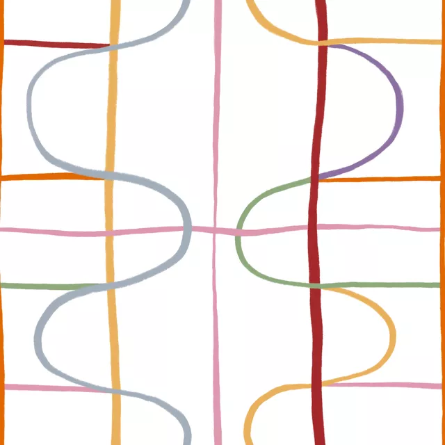 Bodenkissen Bunte Streifen 4