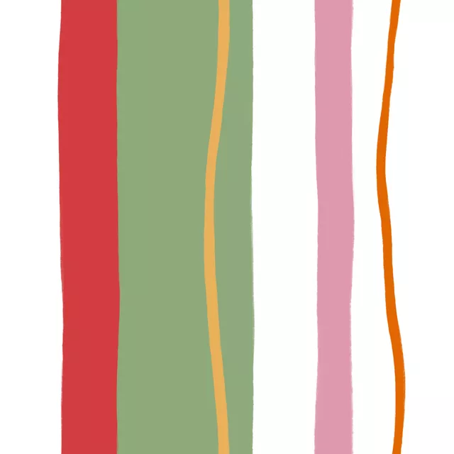 Bankauflage Bunte Streifen 2