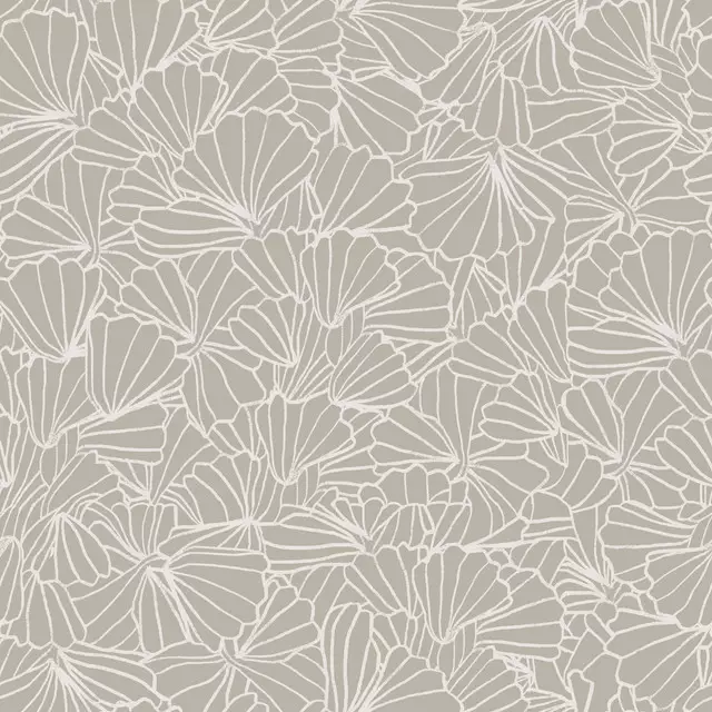 Kissen Muscheln Beige Dunkel
