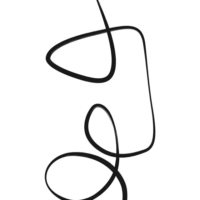 Tischläufer Ink strokes 3