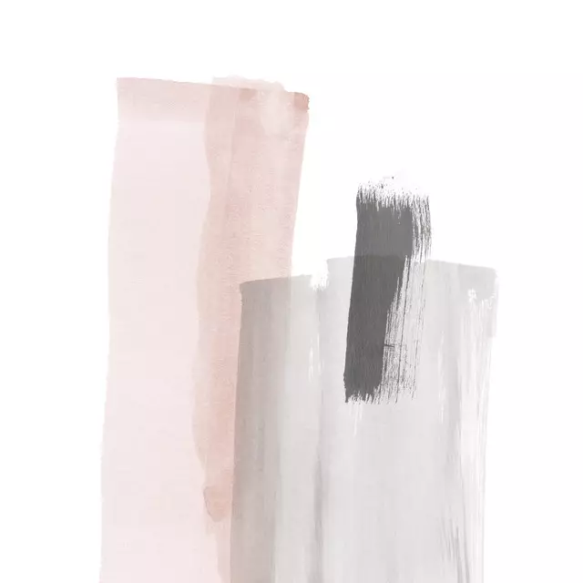 Kissen Brush Strokes Pink and Gray 3