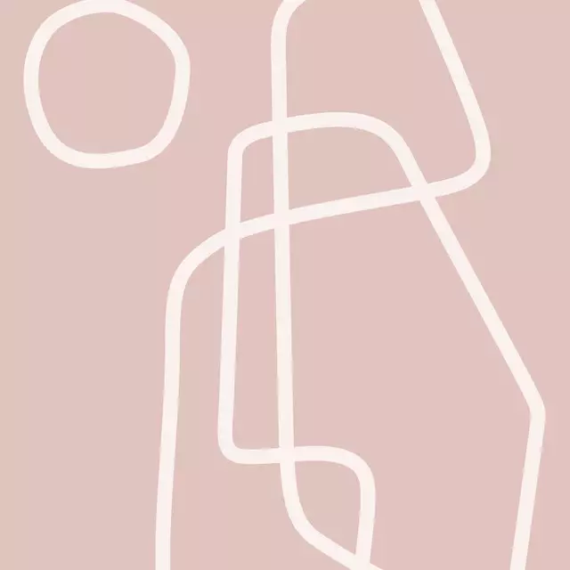 Geschirrtücher Linear composition Rose 1