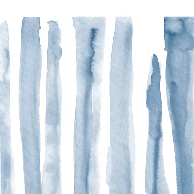 Dekovorhang Soft Blue Watercolor Strokes