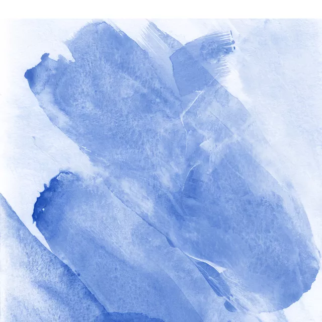 Kissen Brush strokes blue 2