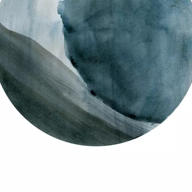 Tischset Indigo Watercolor Painting