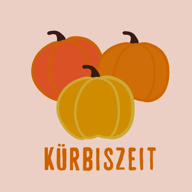 Servietten Kürbiszeit Drei Kürbise